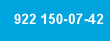 922 150-07-42